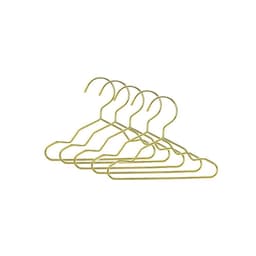 5-Pack Guld Metall Klädhängare - Stilren Klädorganisatör för Små Hunda