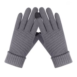 Neulotut Käsinettät - Nurja Neule Harmaa