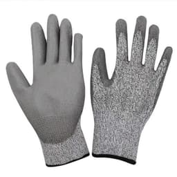 Skärbeständiga handskar nivå 5, PU-belagda arbetshandskar, skyddshands