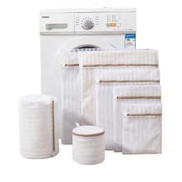 7-delat vågmönster tvättväska set