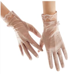 Kesäiset ohuet ulkoilu- ja pyöräilyaurinkosuojakäsineet Vaaleanpunainen