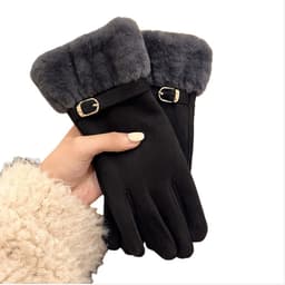 Talven Ulkoiluun Pyöräilyyn Ajoon Sopivat Kosketusnäyttösormikkaat Musta