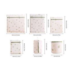 Pesupussisetti 6 kpl (Mini+Pieni Keskikokoinen Suuri+Sylinteri+Rintaliivit) - Herkille Vaatteille Ruohon väri