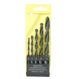 5-delat HSS-spiralborrset för trä, metall och plast