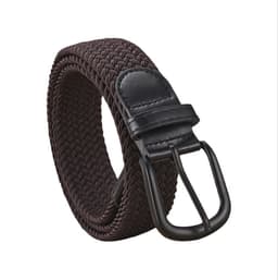 Elastisk vevd belte uten hull Brun L