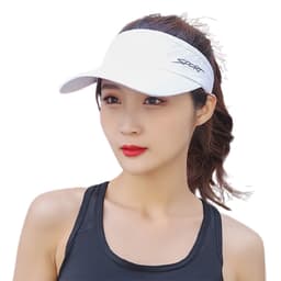 Solskjerm Hatt for Golf, Baseball, Vandring og Utendørsaktiviteter Hvit