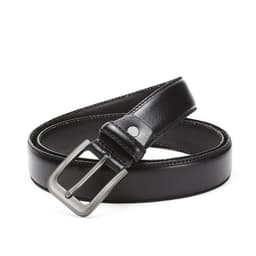 Herre ekte lærbelte 130cm Sort