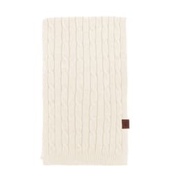 Neulottu huivi lämmin ja tyylikäs talvitarvike Beige