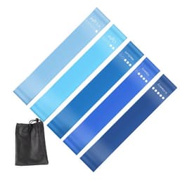 Sininen joogavastusnauha - 5 kpl:n setti kotitreeniin ja kuntoiluun