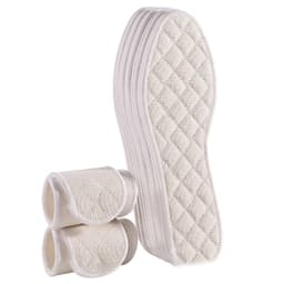 Pustende innersåle i bomull og lin, 5 par D