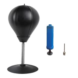 Pöytämallin Nyrkkeilypallo - Musta PU-nahkainen Nopeusharjoittelupallo Jousijalustalla