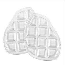 2 stk. usynlige anti-friktions forfodspuder til høje hæle - GEL selvklæbende massage stødabsorberende indlægssåler Gennemsigtig