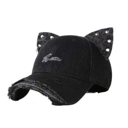 Leopard Öron Baseball Keps - Trendig Färgblock Söt Cool Retro Sliten H