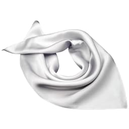 Elegant firkantet silkeskjerf Sølv