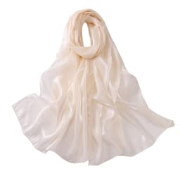 Elegant organza skjerf kaffe