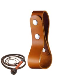 Tyylikäs PU-nahkainen ratsastuspiiskan vyöpidike Ruskea