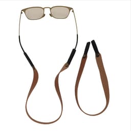 Stilig PU-skinn brillekjede til solbriller Brun