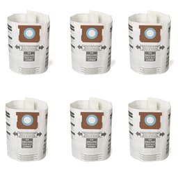 Dammpåsar kompatibla med Shop-Vac-dammsugare (6-pack) 5-8 liter