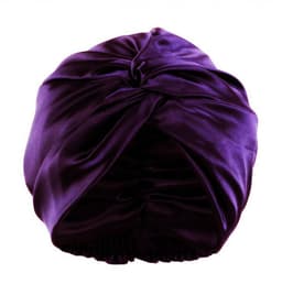 100% Mulberry Silk Sovehue til Kvinder, Dobbelt Lag Silke Nattesovehue Lilla
