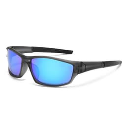 Sportssykkel solbriller kompatibelt med TR90 polariserte briller for menn og kvinner, UV400 beskyttelse, TAC linser, ideelle for utendørs sykling og fiske Blå
