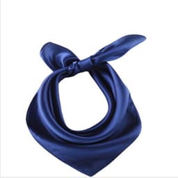 Elegant silkeskjerf for kvinner Allsidig vår-/høstmotetilbehør Blå