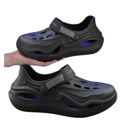 SVARTA EVA SANDALER FÖR HERRAR - Halkfria, Bekväma & Lätta, Perfekt fö