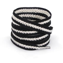 Wheat Ear Skosnören - 2 par Svart + Vit