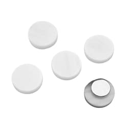 5 kpl valkoinen magneettipainike ympyrä