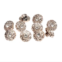 Elegante skjorte- og kjoleknapper - Sett med 10 Hvit 14