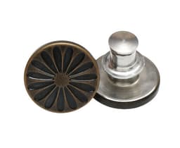 Knapp for å sy jeans, umiddelbart avtagbar, ingen sying 10 pakker Bronse