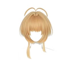 Gullfarget Cosplay Parykk med Hestehaler - Høytemperaturfiber, Perfekt for Anime Rollespill