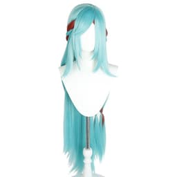 Taivaansininen Cosplay-peruukki - 100 cm korkean lämpötilan kuitu, säädettävä koko anime-roolileikkeihin