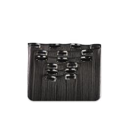 Clip-in hårextensions Sort