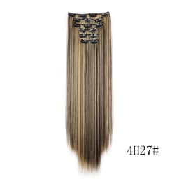 Hår Extensions Clip in Hair Extensions 6 stk kaffe