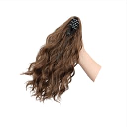 Vannbølge Liten Klypeklemme Hestehale Parykk - Umiddelbar Voluminøs Frisyre