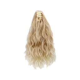 Aaltoileva Klipsikiinnitteinen Poninhäntäperuukki - Korkean Lämpötilan Kuituhiuslisäke