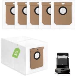 5 kpl pölypussien vaihtopakkaus, yhteensopiva Eufy L50 SES/L60 SES -robotti-imureiden kanssa, 2,5 litran tilavuus