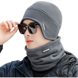 Talvifleece pyöräilypipo - tuulenpitävä ja lämpöinen Harmaa