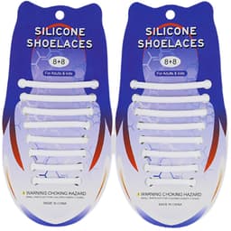 Slipsnören i silikon utan knut Vit