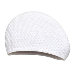 Erittäin suuri vedenpitävä silikoninen uimalakki pitkille hiuksille - mukava ja suojaava Valkoinen