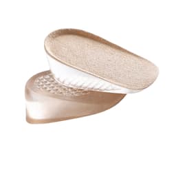 Näkymättömät silikoniset kantapääpehmusteet naisille, korkeuden lisäys Beige 2,5 cm