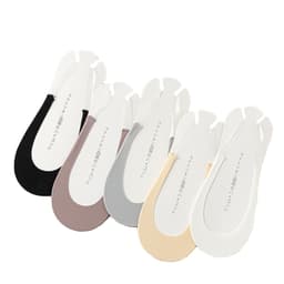 Flerfargede pustende bomullsokker - 5-pakning