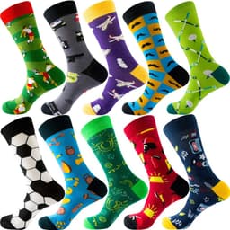 Ti-fargers bomullsstrømper (størrelse 39-45) - Stilige og komfortable