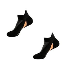 Sklisikre, pustende ankel løpesokker (Størrelse 39-44) - 5 par Sort