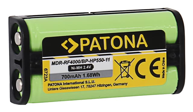 Batteri för Sony MDR-RF4000 MDR-IF245RK BP-HP550-11 2000mA