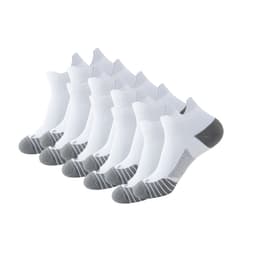 5 par sports ankelsokker Hvit L