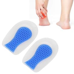 Hælputer Silikon støtdempende skoputer Blå S