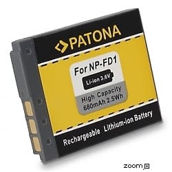 Batteri för Sony NP-FD1 BD1 680mAh 3.6V