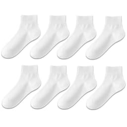 Saumattomat nilkkasukat - 4 paria Valkoinen