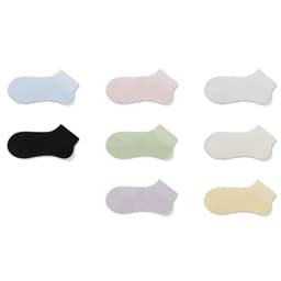 8 par sokker - Flerfarget bomullsblanding komfort